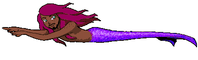 a small gif of a mermaid anime man